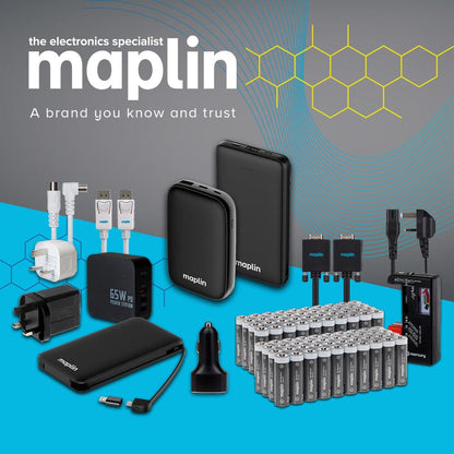 Maplin USB-A to 2-in-1 Multi-Charging Lightning & Micro USB Cable - White, 1m