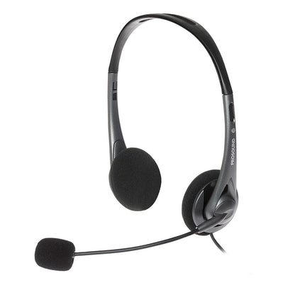 ProSound USB-A Stereo Headset with Electret Condenser Boom Microphone & 1.2m Cable