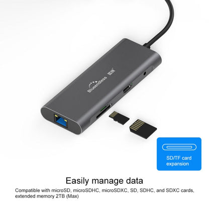 Blueendless 9 In 1 Multi-function Type-C / USB-C HUB Expansion Dock, 9 In 1