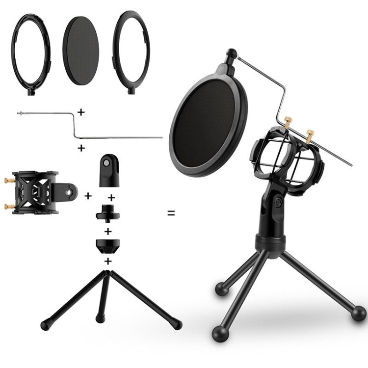 Yanmai PS-3 Mini Portable Microphone Anti-network Shockproof Desktop Stand
