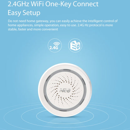 NEO NAS-AB02W WiFi USB Siren Alarm Sensor for Home Alarms Security, AB02W