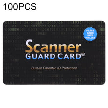100 PCS Scanner Guard Card RFID Blocking Card, Built-in Patented ID Protection, 100 PCS