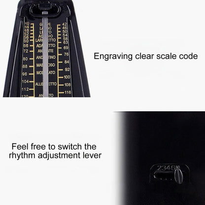 Piano Guitar Drum Violin Zither Universal Mechanical Metronome, Classic Version, Classic Version