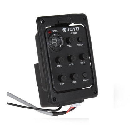 JOYO JE-307 Guitar Pickup 5-Band Equalizer Folk Guitar EQ Acoustic guitarra Pickup Preamp Electric Digital Tuner, JE-307
