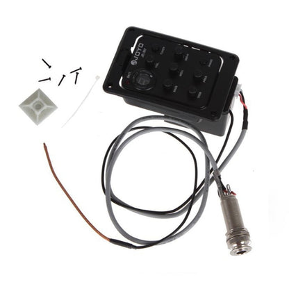 JOYO JE-307 Guitar Pickup 5-Band Equalizer Folk Guitar EQ Acoustic guitarra Pickup Preamp Electric Digital Tuner, JE-307