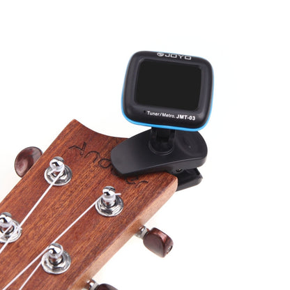 JOYO JMT-03 Portable Clip-on Guitar Tuner Metronome Supports MIC and CLIP Tuning Mode 2-in-1 360-Degree Rotating for Guitar Violin Ukulele, JMT-03