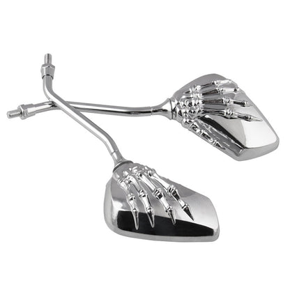 MB-MR011 Motorcycle Modified Universal ABS Skeleton Hand Rear View Mirror Set, Universal Skeleton Hand