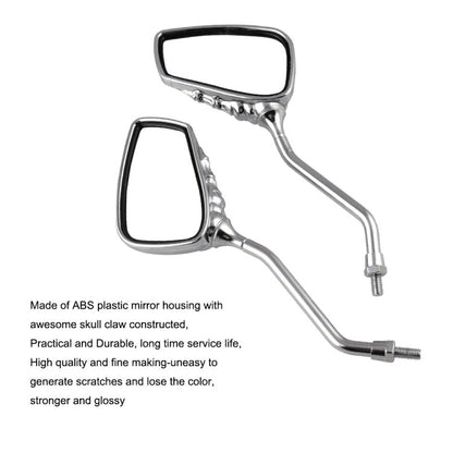MB-MR011 Motorcycle Modified Universal ABS Skeleton Hand Rear View Mirror Set, Universal Skeleton Hand
