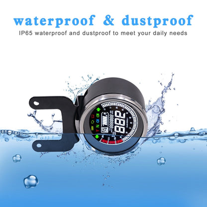 Universal Motorcycle Modified Multi-functional LED Digital Meter Indicator Light Tachometer Odometer Speedometer Oil Meter, LED Digital Meter