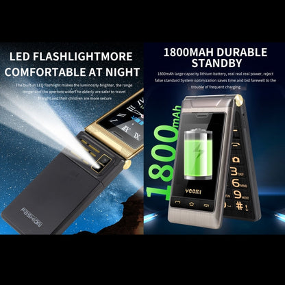 2.8 inch + 2.4 inch, 5900mAh Battery, Support FM, SOS, GSM, Family Number, Big Keys, Dual SIM
