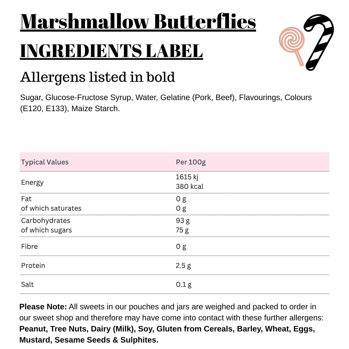 Marshmallow Butterflies