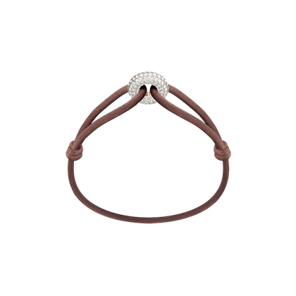 Rose Soho Pavé Cord Bracelet