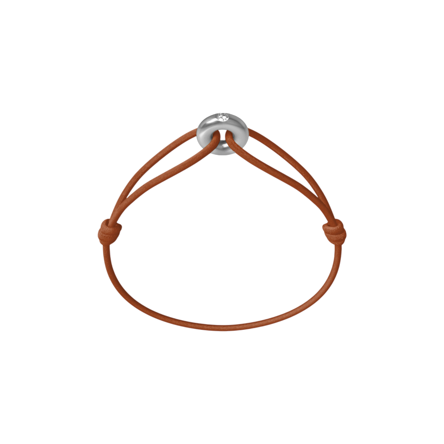 Mini Silver Soho Diamond Cord Bracelet