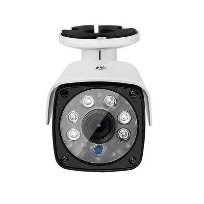 633H2 / A 1080P 3.6mm Lens CCTV DVR Surveillance System IP66 Weatherproof Indoor Security Bullet Camera with 6 LED Array, Support Night Vision, 633H2 / A White