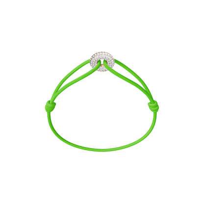 Mini Rose Soho Pavé Cord Bracelet