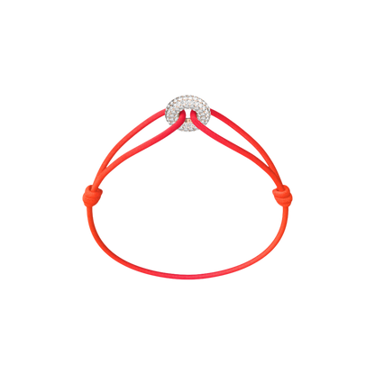Mini Rose Soho Pavé Cord Bracelet