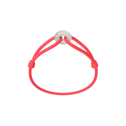 Rose Soho Pavé Cord Bracelet