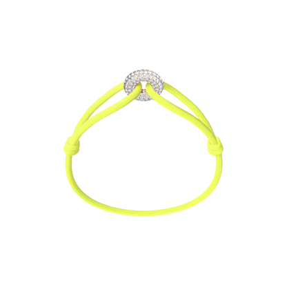 Rose Soho Pavé Cord Bracelet