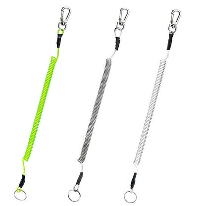 Outdoor Multi-functional Anti-lost Keychain TPU Spring Lanyard, Length: 32cm, Anti-lost Keychain (Grey), Anti-lost Keychain (Green)