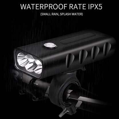 BX3 USB Charging Bicycle Light Front Handlebar Led Light (10 Hours, T6+A02 Lamp), 10 Hours, T6+A02 Lamp