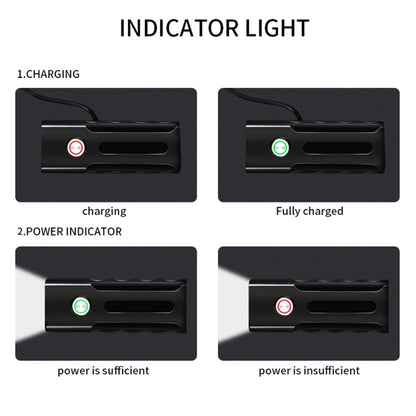 BX3 USB Charging Bicycle Light Front Handlebar Led Light (10 Hours, T6+A02 Lamp), 10 Hours, T6+A02 Lamp