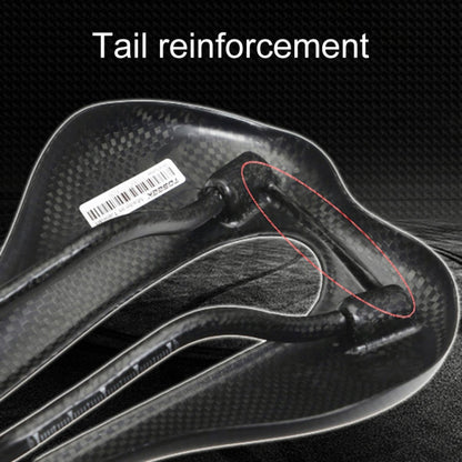 TOSEEK Road Bike Carbon Fiber Seat Bicycle Hollow Seat Saddle, 3K Texture + Extinction, Extinction