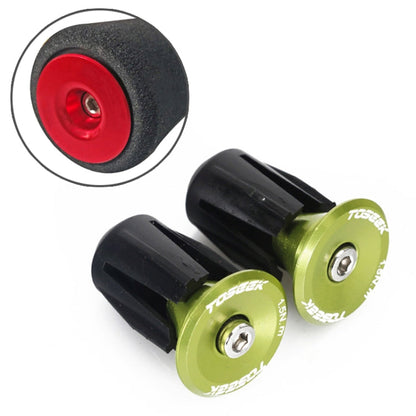 TOSEEK 1 Pair Mountain Bike Handlebar Grips Caps End Plug Aluminum Alloy Bicycle  Bar Ends Plug, 17.6-21.8mm Red, 17.6-21.8mm Green, 17.6-21.8mm Grey, 17.6-21.8mm Gold, 17.6-21.8mm Blue