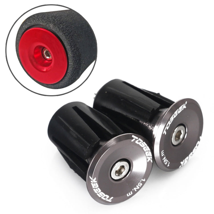 TOSEEK 1 Pair Mountain Bike Handlebar Grips Caps End Plug Aluminum Alloy Bicycle  Bar Ends Plug, 17.6-21.8mm Red, 17.6-21.8mm Green, 17.6-21.8mm Grey, 17.6-21.8mm Gold, 17.6-21.8mm Blue