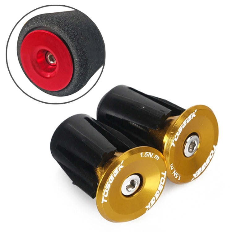 TOSEEK 1 Pair Mountain Bike Handlebar Grips Caps End Plug Aluminum Alloy Bicycle  Bar Ends Plug, 17.6-21.8mm Red, 17.6-21.8mm Green, 17.6-21.8mm Grey, 17.6-21.8mm Gold, 17.6-21.8mm Blue
