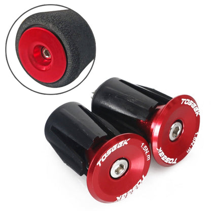 TOSEEK 1 Pair Mountain Bike Handlebar Grips Caps End Plug Aluminum Alloy Bicycle  Bar Ends Plug, 17.6-21.8mm Red, 17.6-21.8mm Green, 17.6-21.8mm Grey, 17.6-21.8mm Gold, 17.6-21.8mm Blue