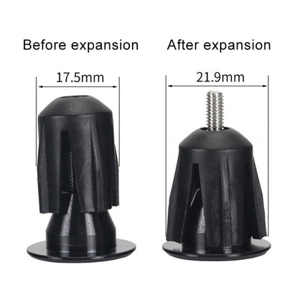 TOSEEK 1 Pair Mountain Bike Handlebar Grips Caps End Plug Aluminum Alloy Bicycle  Bar Ends Plug, 17.6-21.8mm Red, 17.6-21.8mm Green, 17.6-21.8mm Grey, 17.6-21.8mm Gold, 17.6-21.8mm Blue