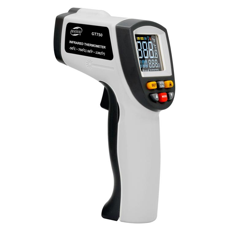 GT750 Portable Digital Laser Point Infrared Thermometer, Temperature Range: -50-750 Celsius Degree without Battery, GT750