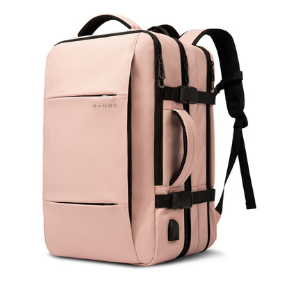 BANGE Business Backpack Men Travel Waterproof Large Capacity Computer Shoulders Bag, Business Backpack (Pink), Business Backpack (Blue), Business Backpack (Black)
