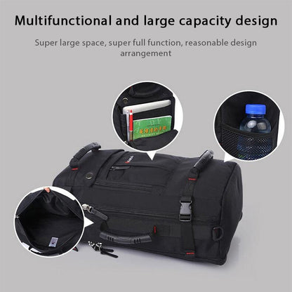 KAKA Large Capacity Backpack Men Travel Bag Leisure Student Waterproof Shoulders Bag with Lock, KAKA Shoulders Bag