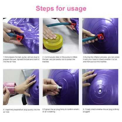 Thickening Explosion-proof Big Yoga Ball Sport Fitness Ball Environmental Pregnant Yoga Ball, Diameter: 65cm, 65cm(Pink), 65cm(Purple)
