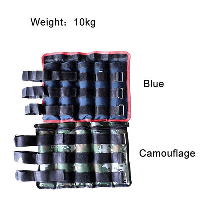 A Pair of Selling Fitness Loading Equipment Ankle Weights Gaiter Sandbags, Adjustable Invisible Running Sports Sandbags, Weight: 10kg, Weight: 10kg