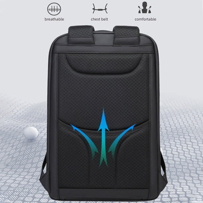Bange BG-2517 Men Business Backpack with USB Port, Size: 48 x 31 x 16cm, 48 x 31 x 16cm(Grey), 48 x 31 x 16cm(Black)