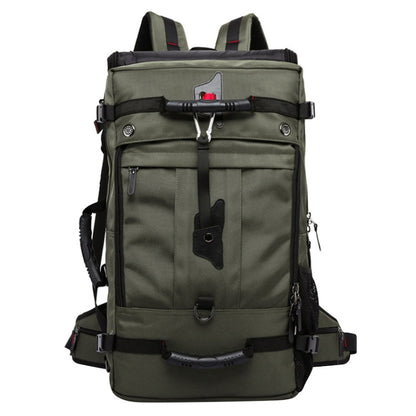 KAKA kaka2070 Oversized Version Men Oxford Cloth Waterproof Backpack Mountain Bag, Capacity: 50L, 50L(Army Green), 50L(Black), 50L(Blue)