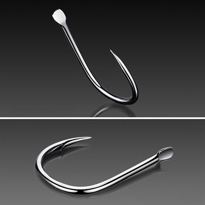 ISE 500 PCS Mixed Size Fish Barbed Hook Fishing Hooks, 3-12#