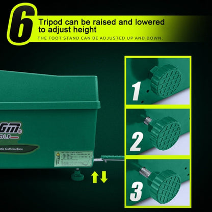 PGM Golf Ball Dispenser Automatic Tee Up Machine with Club Rack, Size: 62x32x32cm, 62x32x32cm Green