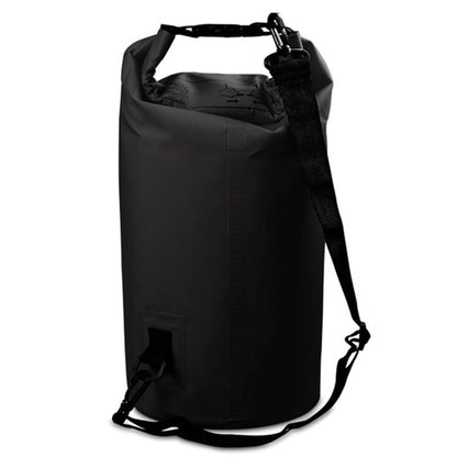 Outdoor Waterproof Double Shoulder Bag Dry Sack PVC Barrel Bag, Capacity: 20L, Capacity: 20L (Orange), Capacity: 20L (Pink), Capacity: 20L (Green), Capacity: 20L (Sky Blue), Capacity: 20L (Yellow), Capacity: 20L (Black), Capacity: 20L (Dark Blue)