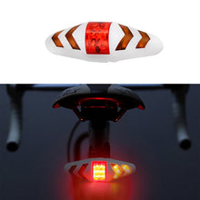 Bicycle Tail Light Intelligent Wireless Remote Control Turn Signal Warning Light, USB Rechargeable