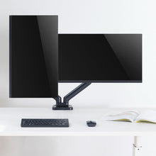 ProperAV Desk Monitor Mount 17" - 32" Dual Articulated Swing Arm VESA Max 100x100