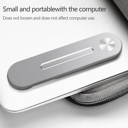 Universal Pasteable Aluminum Alloy Laptop Expansion Bracket Magnetic Suction Mobile Phone Bracket, Silver