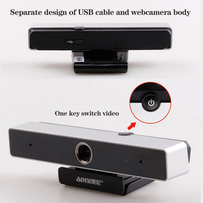 aoni C90 1080P HD Business Smart Computer Camera with Microphone, C90