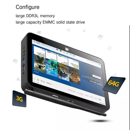 PiPo X11 TV Box Style Tablet Mini PC, 3GB+64GB, 9.0 inch Windows 10 Intel Celeron J4105 Quad Core up to 2.8GHz, US/EU Plug