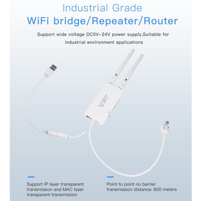 VONETS VAP11S 2.4G Mini Wireless Bridge 300Mbps WiFi Repeater with 2 Antennas, VAP11S