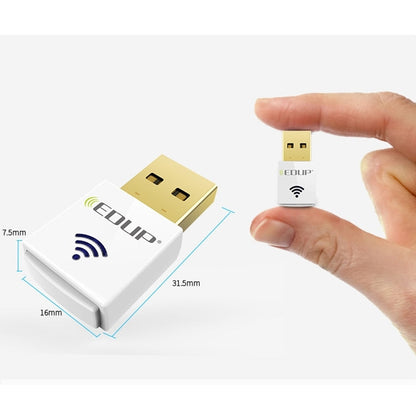 EDUP EP-AC1619 Mini Wireless USB 600Mbps 2.4G / 5.8Ghz 150M+433M Dual Band WiFi Network Card for Nootbook / Laptop / PC, EP-AC1619 600Mbps (White), EP-AC1619 600Mbps (Black)