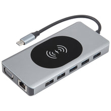 14 in 1 Type-C Docking Station with Wireless Charging(1000M Network Port), 14 in 1