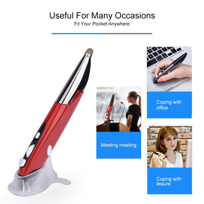 PR-06 4-keys Smart Wireless Optical Mouse with Stylus Pen Function, Red, Grey, Blue